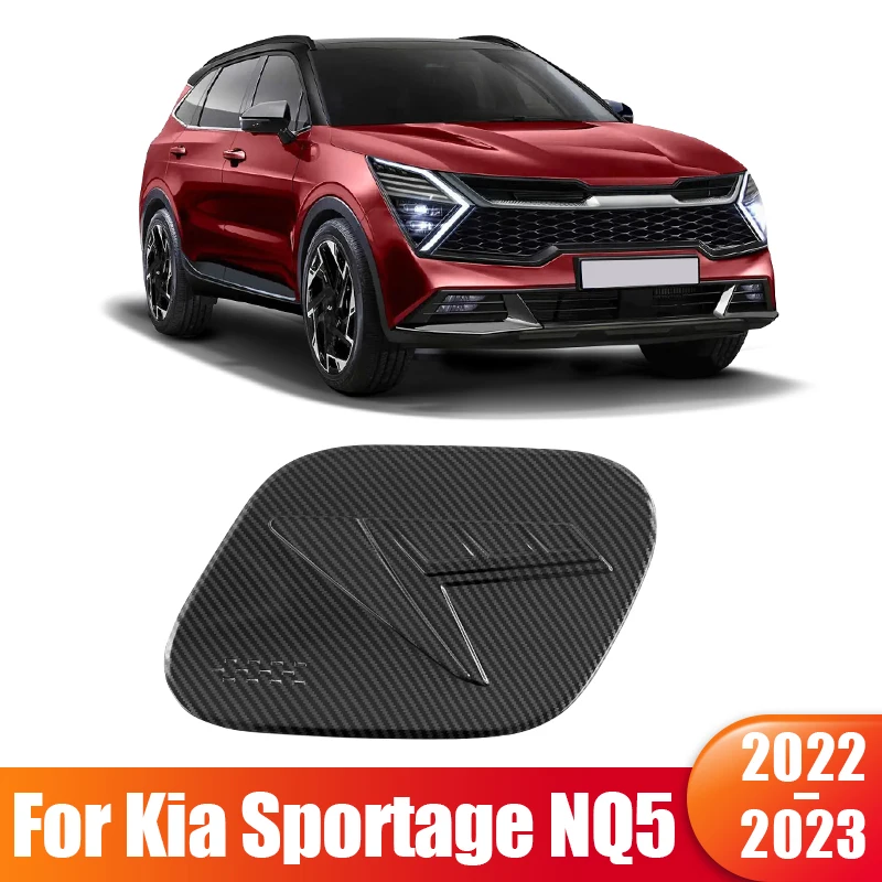 

For Kia Sportage NQ5 2022 2023 Hybrid X GT Line HEV ABS Carbon Fiber Car Fuel Tank Oil Cap Cover Protection Trim Accessories