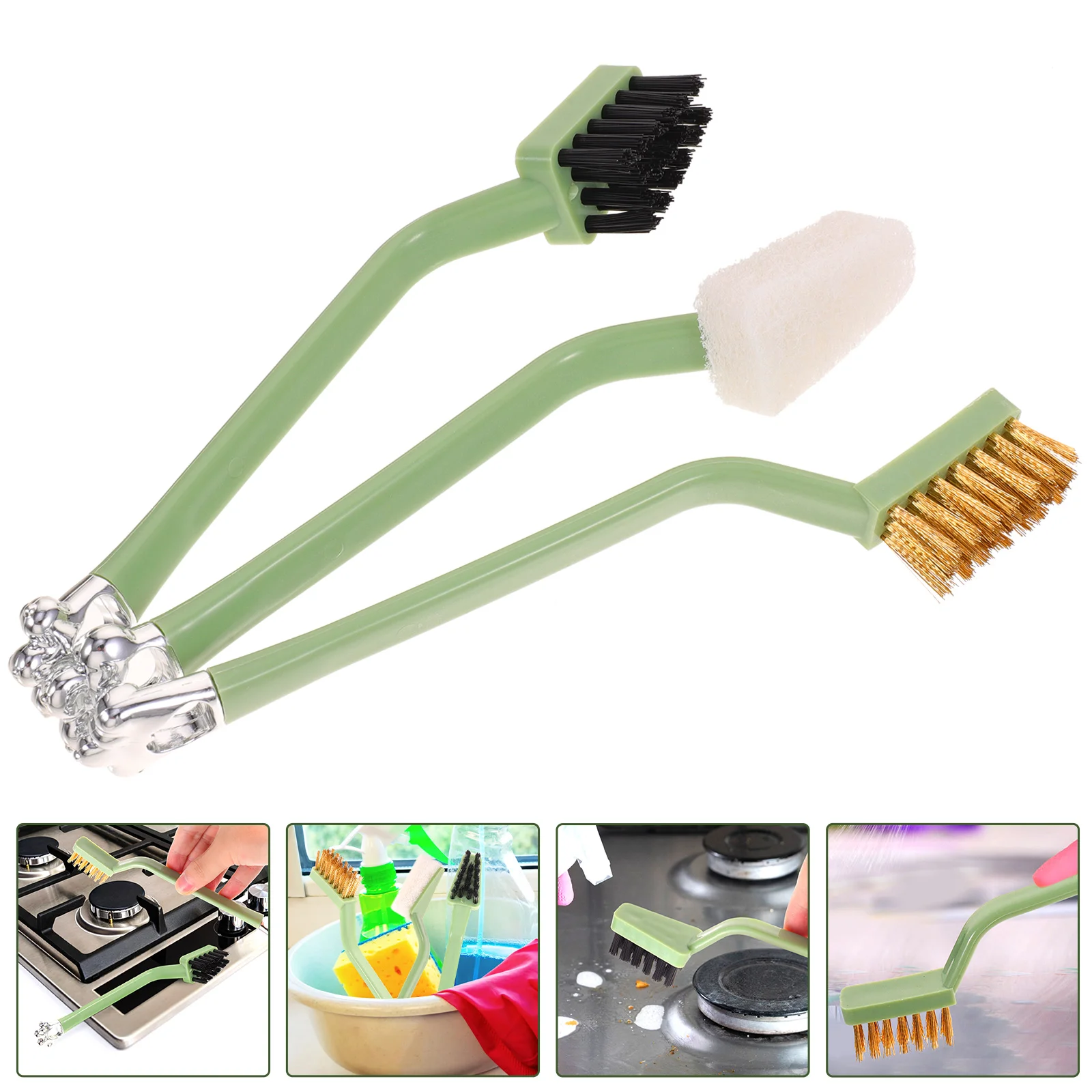 

Brush Cleaning Cleaner Pot Brushes Stove Dish Gas Soap Scraper Kitchen Washing Dishwashing Bottle Griddle Pan Dispenser Tool