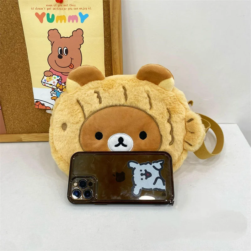 Kawaii Rilakkuma Snapper сумка на плечо мультяшная плюшевая для хранения осенняя новая