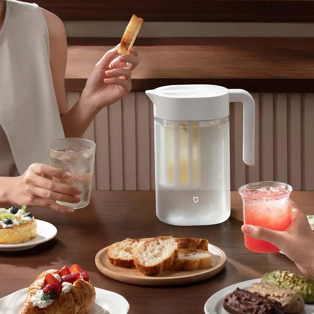 Фото Xiaomi Mijia Smart 1,6 л чайник для холодной воды, диспенсер для напитков со льдом, холодильник, холодный сок, напиток, высококачественный резервуар для хранения №3