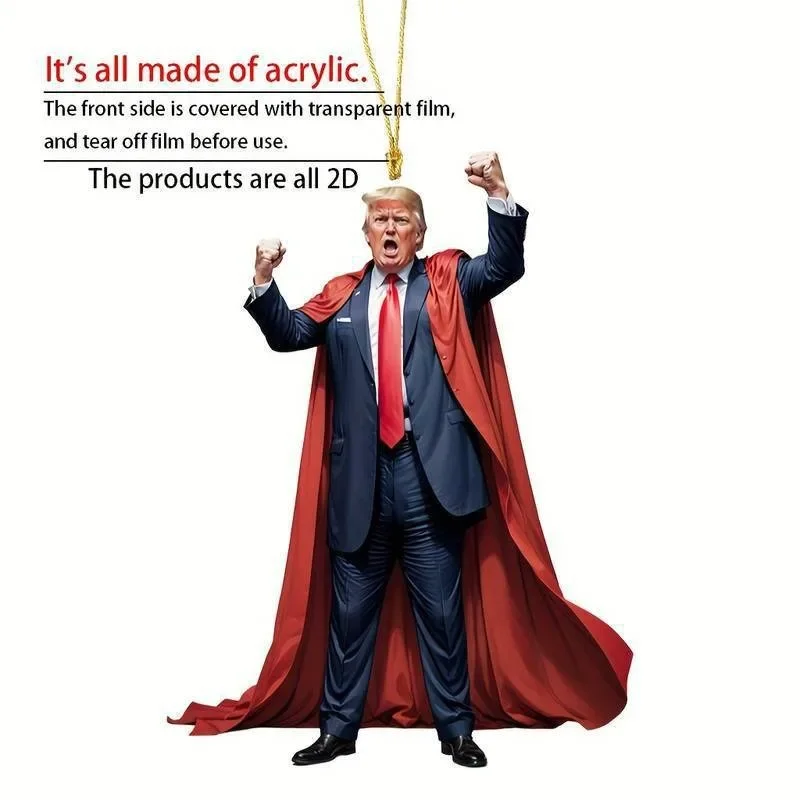 Акриловый рождественский декор в стиле Trump