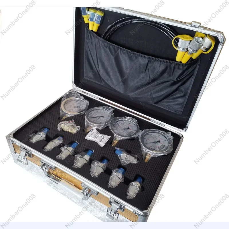 Портативный гидравлический экскаватор guage набор для испытания гидравлического