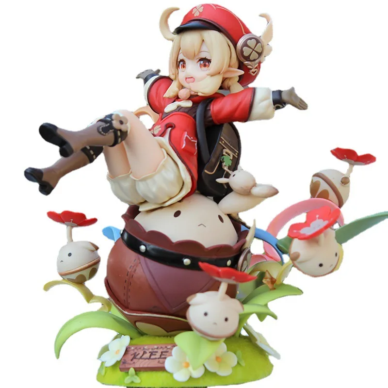 

18cm Anime Genshin Impact Klee Spark Knight Ver. 1/7 Scale Action Figure Decorate Model Doll Toy Kids Birthday Gifts Boxed