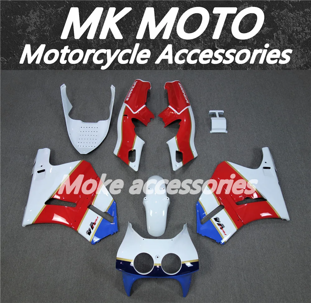 

Motorcycle Fairings Kit Fit For VFR400 NC30 1989 1990 V4 Bodywork Set High Quality Abs Injection White Blue