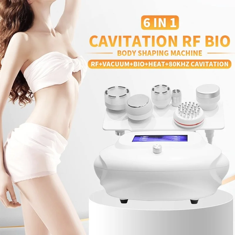 

80K Vacuum Cavitation Body Slimming Beauty Machine 6 in 1 RF Cavitation Radio Frequency Ultrasonic Cellulite Removal Weight Loss