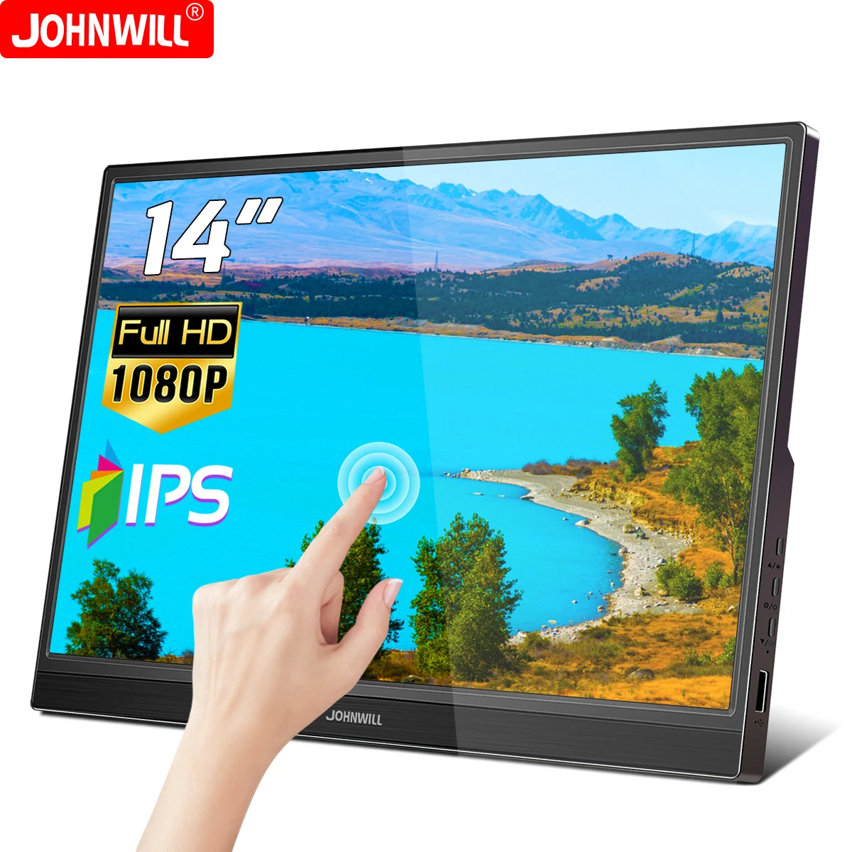 

14-дюймовый портативный монитор 1920*1080 60 Гц IPS lcd сенсорный экран игровой монитор для ПК телефона Mac Xbox PS 4 5 Switch