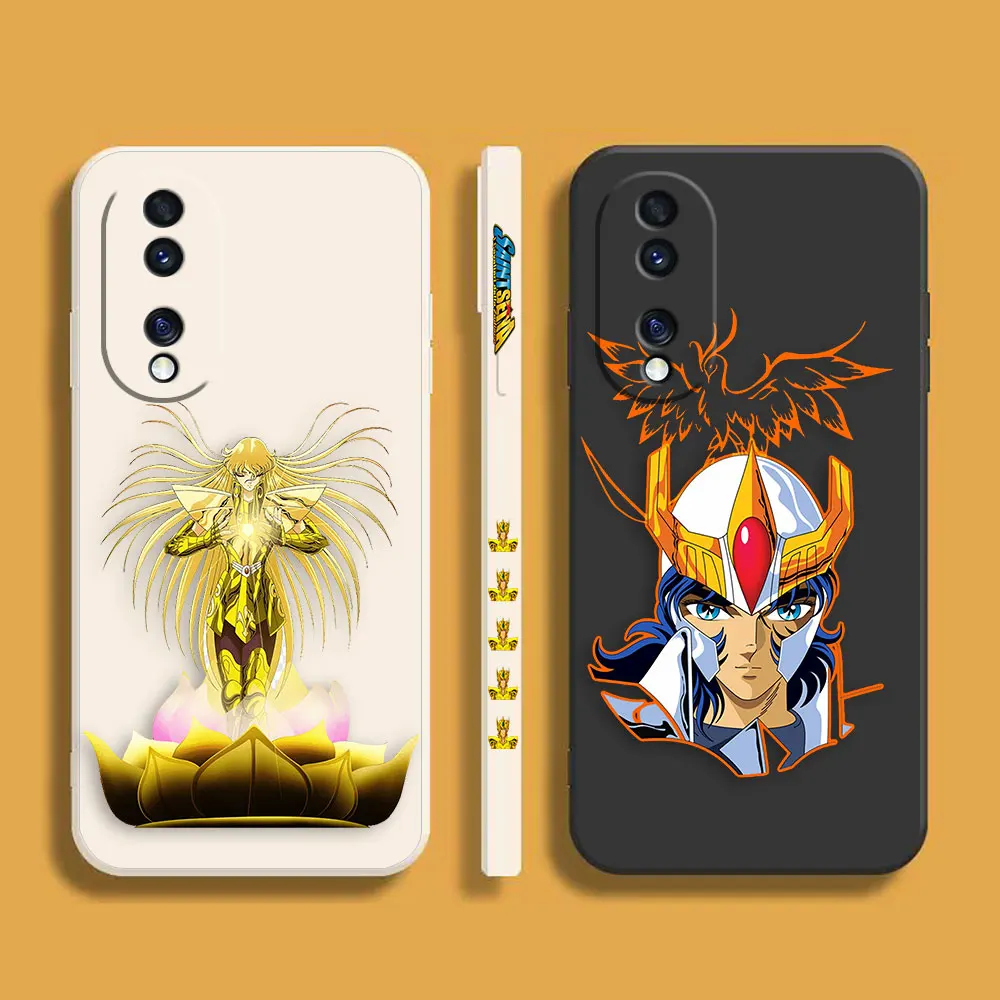 

Anime S-Saint Seiya Phone Case For Honor 8X 9 10 20 30 30S 50 50 60 60 70 80 80 GT SE 5G PRO PLUS Silicone Case Funda Shell Capa