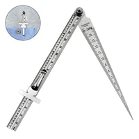 feeler gauge set welding taper gap gauge stainless steel portable depth ruler hole inspection tool feeler gauge measuring tool