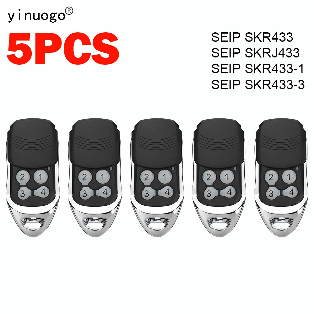 

5 PCS SEIP SKR433 SKRJ433 SKR433-1 SKR433-3 Remote Control Garage Door Opener 433.92MHz Garage Gate Control Command Transmitter