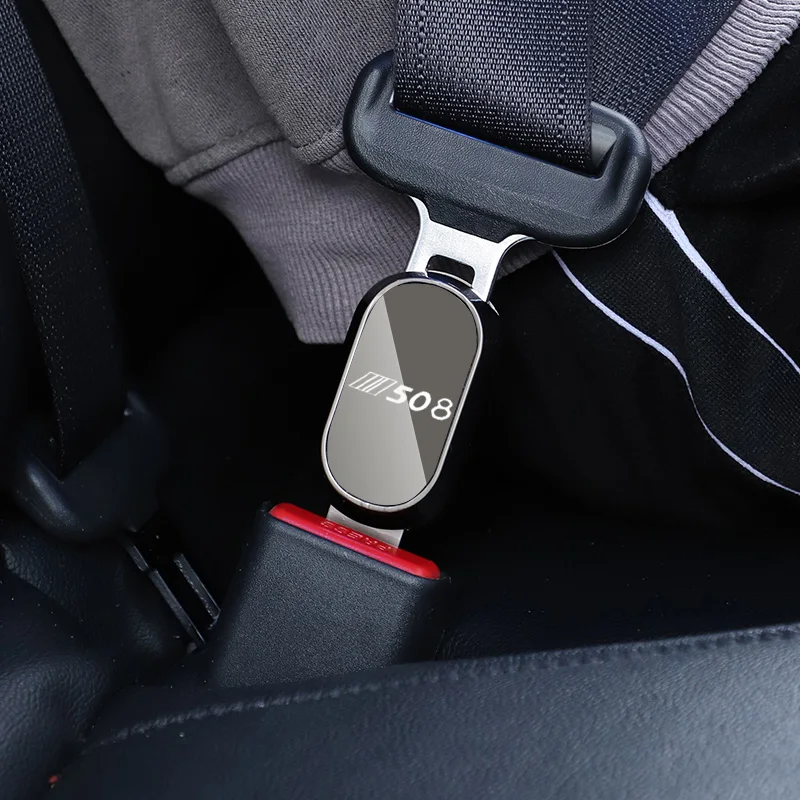 

Car Seat Belt Clip Extender Safety Seatbelt Lock Buckle Extension Plug Thick Insert Socket Converter Car Seat For Peugeot 508