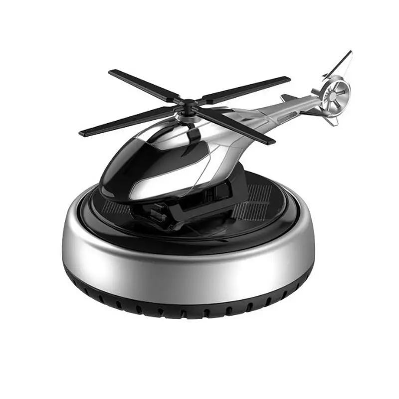 

Helicopter Solar Air Freshener Solar Rotatory Car Truck Aromatherapy Creative Alloy Perfume Fragrance Diffuser For Cars Trucks