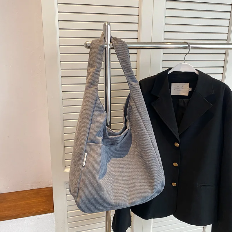 New fashion shoulder bag cloth bag for college students' class Large capacity bag cloth bag portable book tote bag