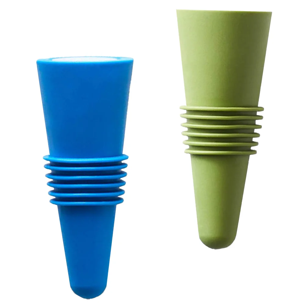 

2pcs Silicone Stoppers Corks Beverage Bottle Stoppers for Keeping Fresh