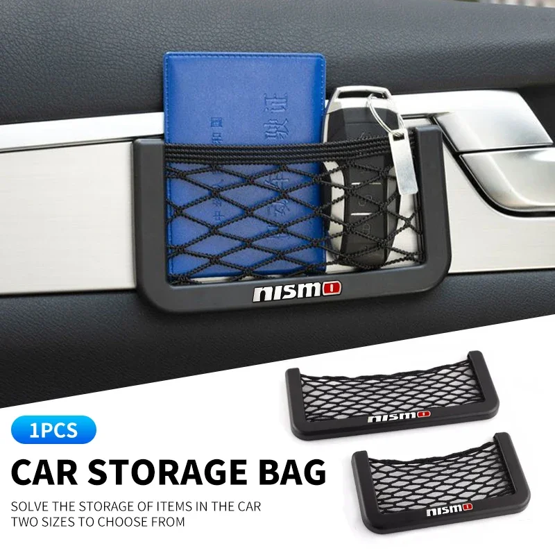 Новая автомобильная сетчатая сумка держатель для телефона органайзер