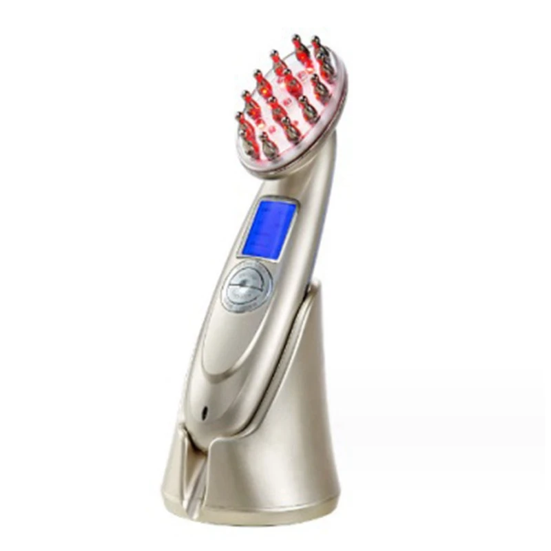 Инфракрасный магниточастотный массажер массажная Расческа для кожи головы