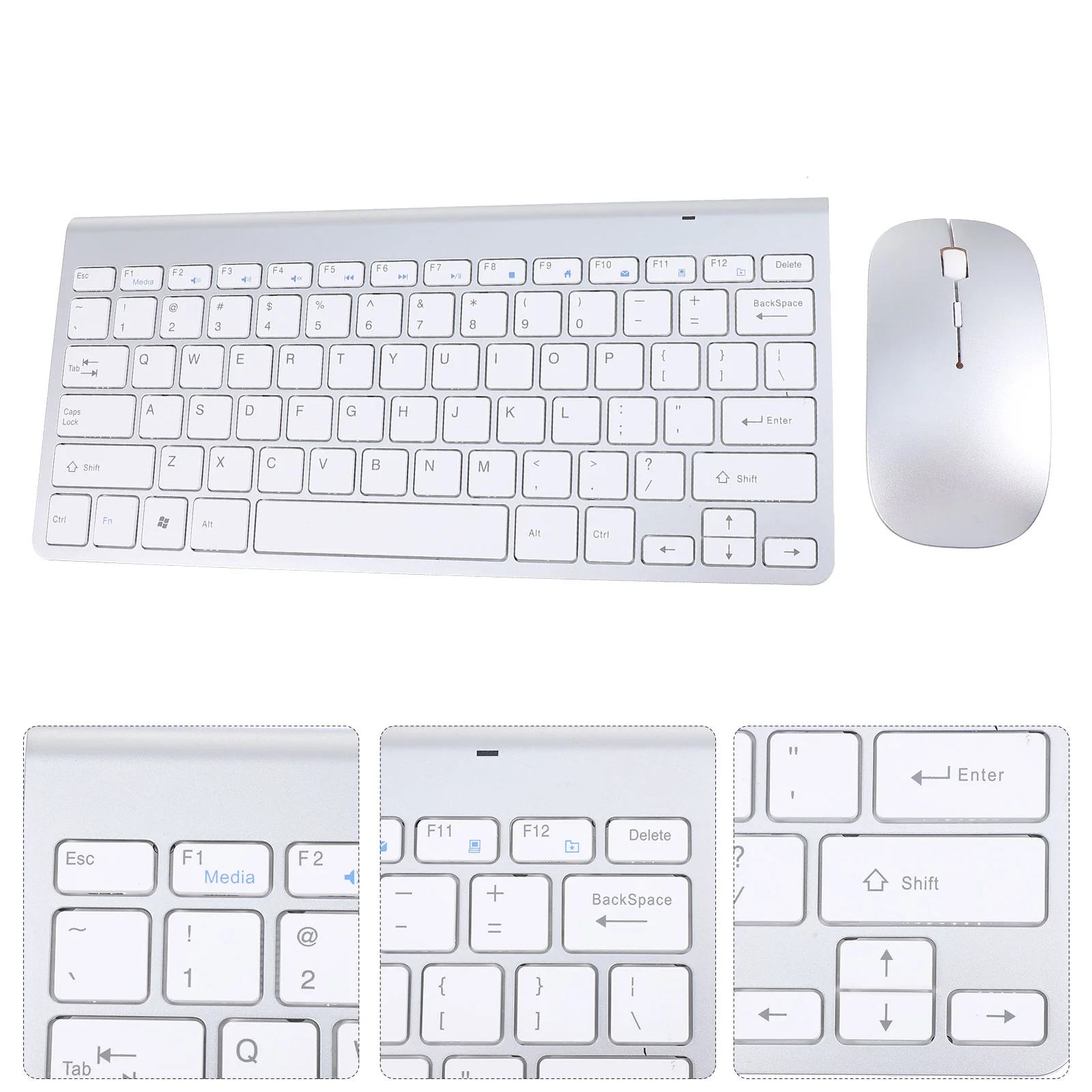 

1 Set Wireless Computer Simple Keyboard and for School Internet Cafe Office