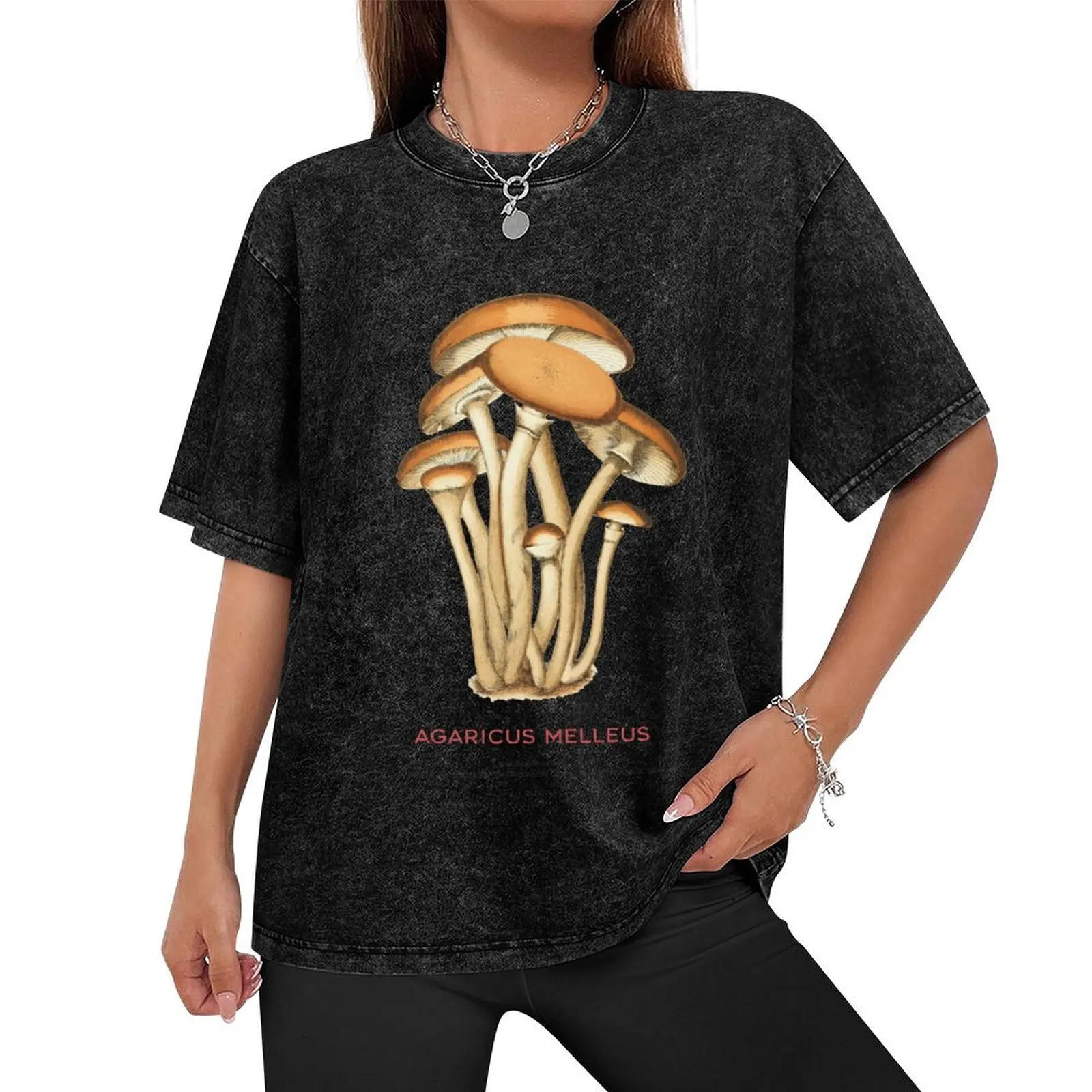 Футболка с медовым грибком или Agaricus melleus мужская роскошная футболка винтажные