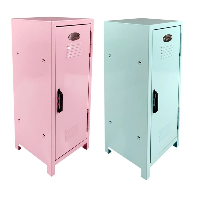 

Wrought Iron Small Makeup Storage Cabinet Cosmetics Cute Girls Storage Box