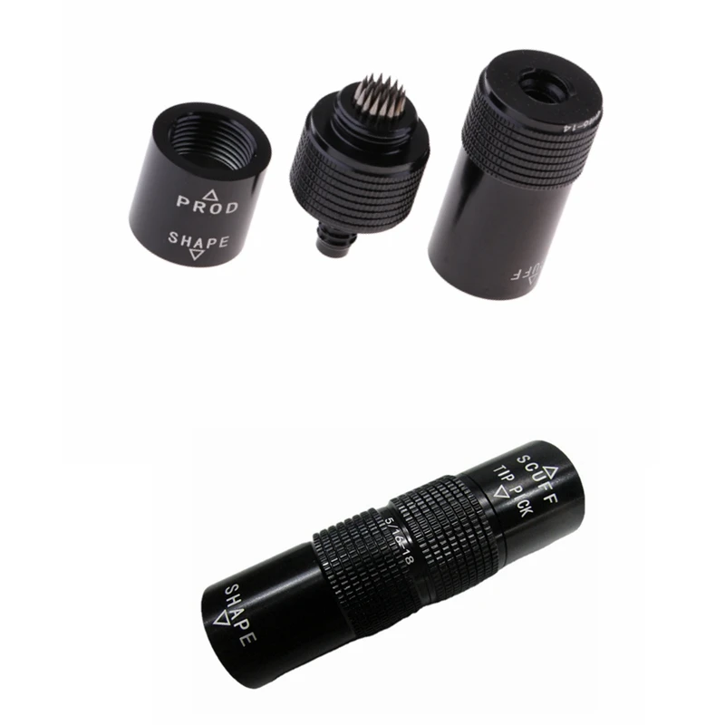 

Billiard Snooker 4 in 1 Accessories Pool Cue Tip Shaper Scuffer Aerator Stick Tapper Joint Protector Tool