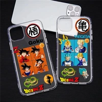 dragon ball son goku vegeta cell phone case for iphone 13 12 11 pro max mini xs 8 7 plus x se 2020 xr transparent soft cover