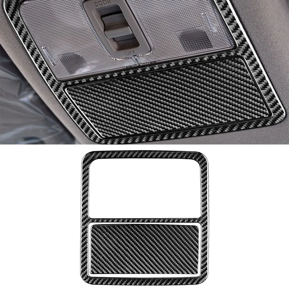 

for Toyota RAV4 2006-2012 Front Reading Light Panel Decoration Sticker Decal Cover Trim Car Interior Accessories Carbon Fiber