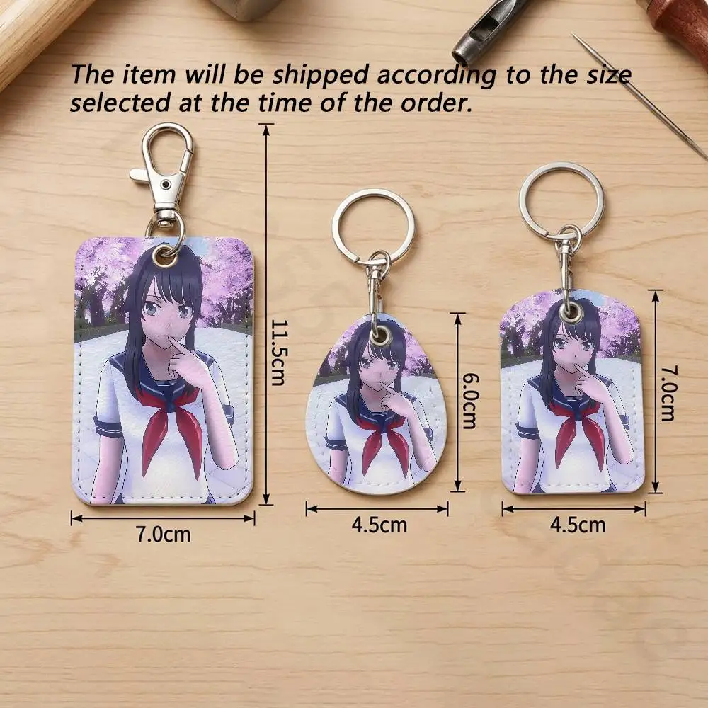 Фото Брелок-держатель для карт Yandere S-Simulator Ayano Aishi, держатель для бейджей и кредитных карт, держатель для студенческих удостоверений №5