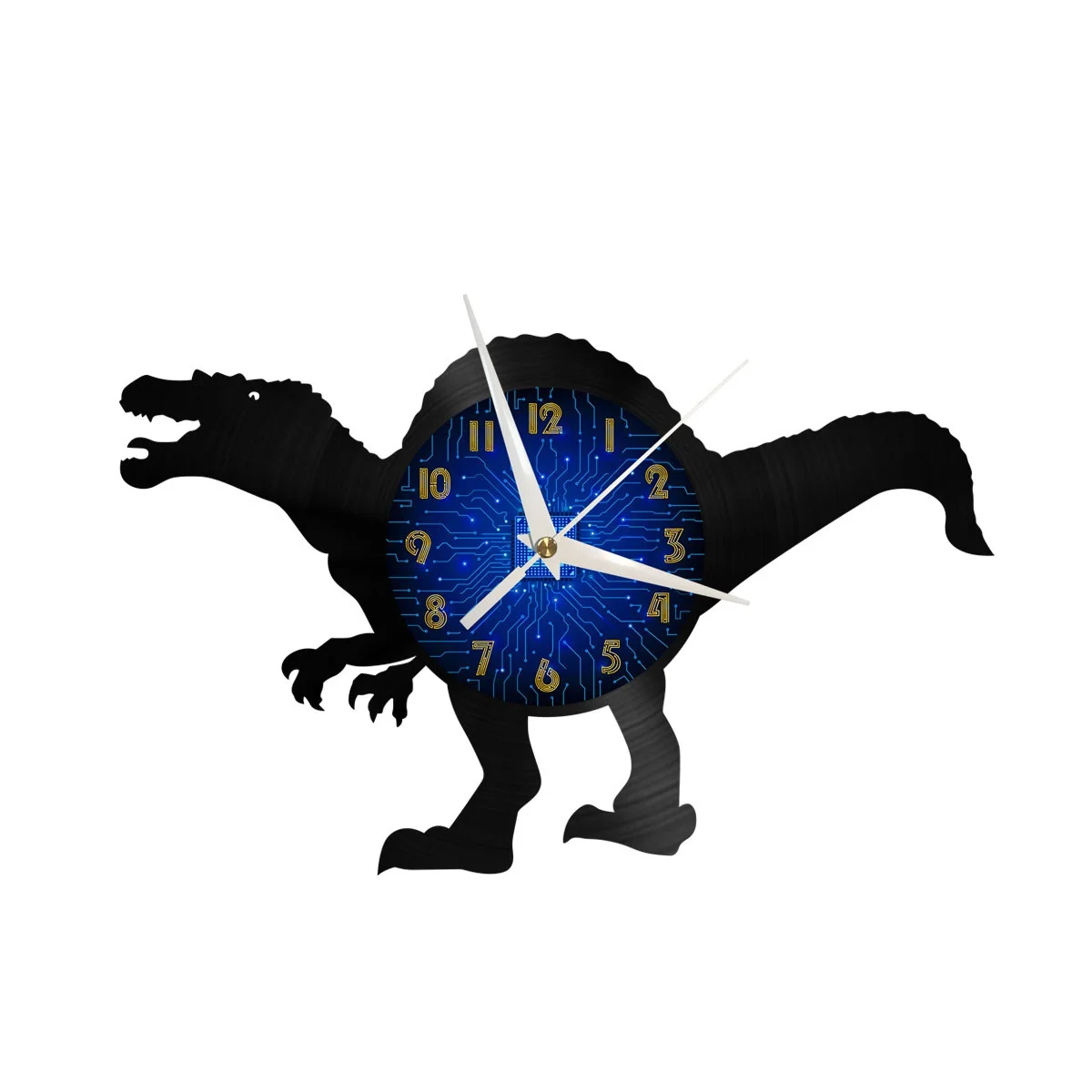 

Spinosaurus Vinyl Wall Clock, Vinyl Record Clock Wall Art Silent & Non-ticking