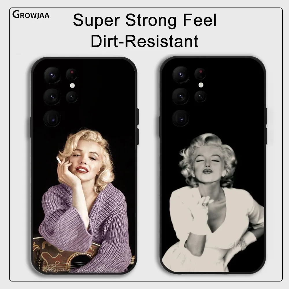 Декоративный чехол для телефона M-Marilyn M-Monroe Samsung Galaxy S25 S24 S22 S23 Ultra S21 S20 Plus 5G защитный
