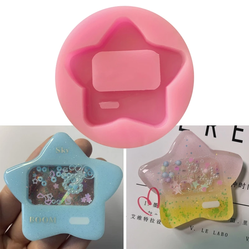 

Star Quicksand Pendant Crystal Epoxy Resin Mold Silicone Mould DIY Jewelry Keychain Casting Tools
