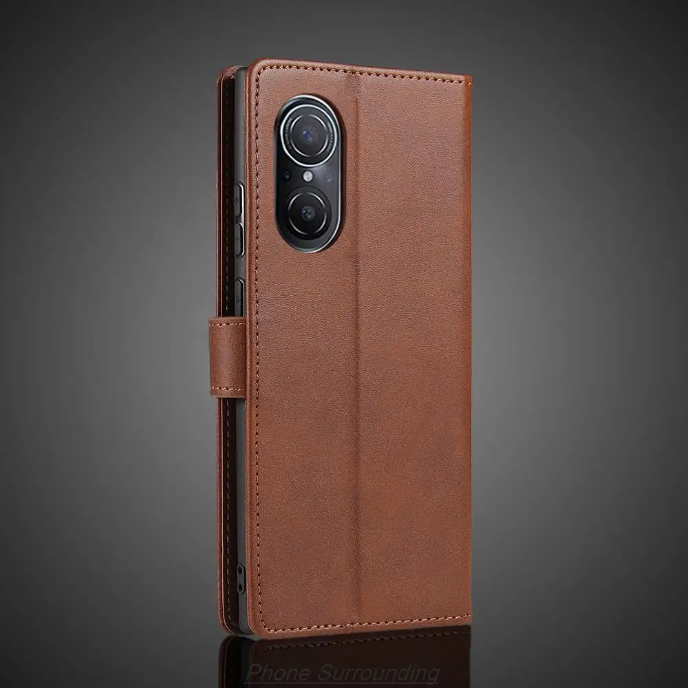 Кожаный чехол-книжка для Huawei Nova 9 SE / Nova9 9SE JLN-LX1/A00