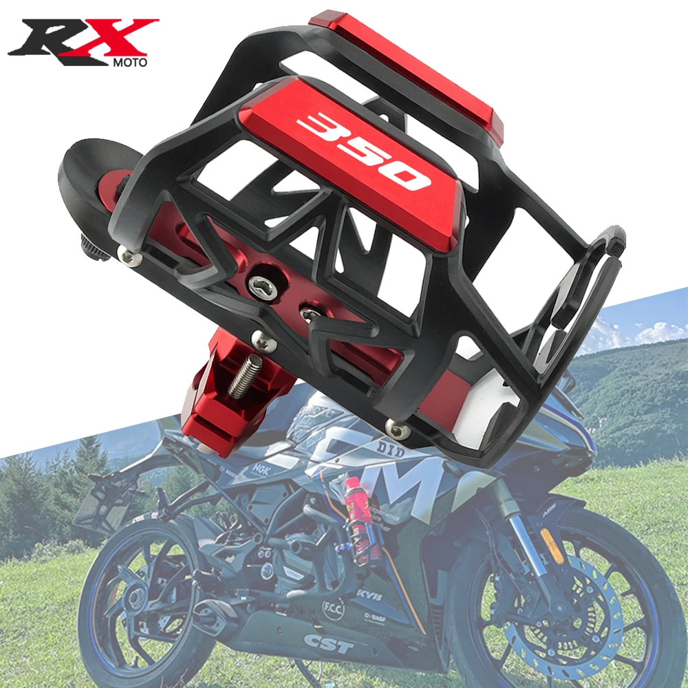 

2022 For HONDA Forza350 Forza300 Forza 350 300 Universal Motorcycle Water Bottle Beverage Drink Cup Holder Sdand With Logo "350"