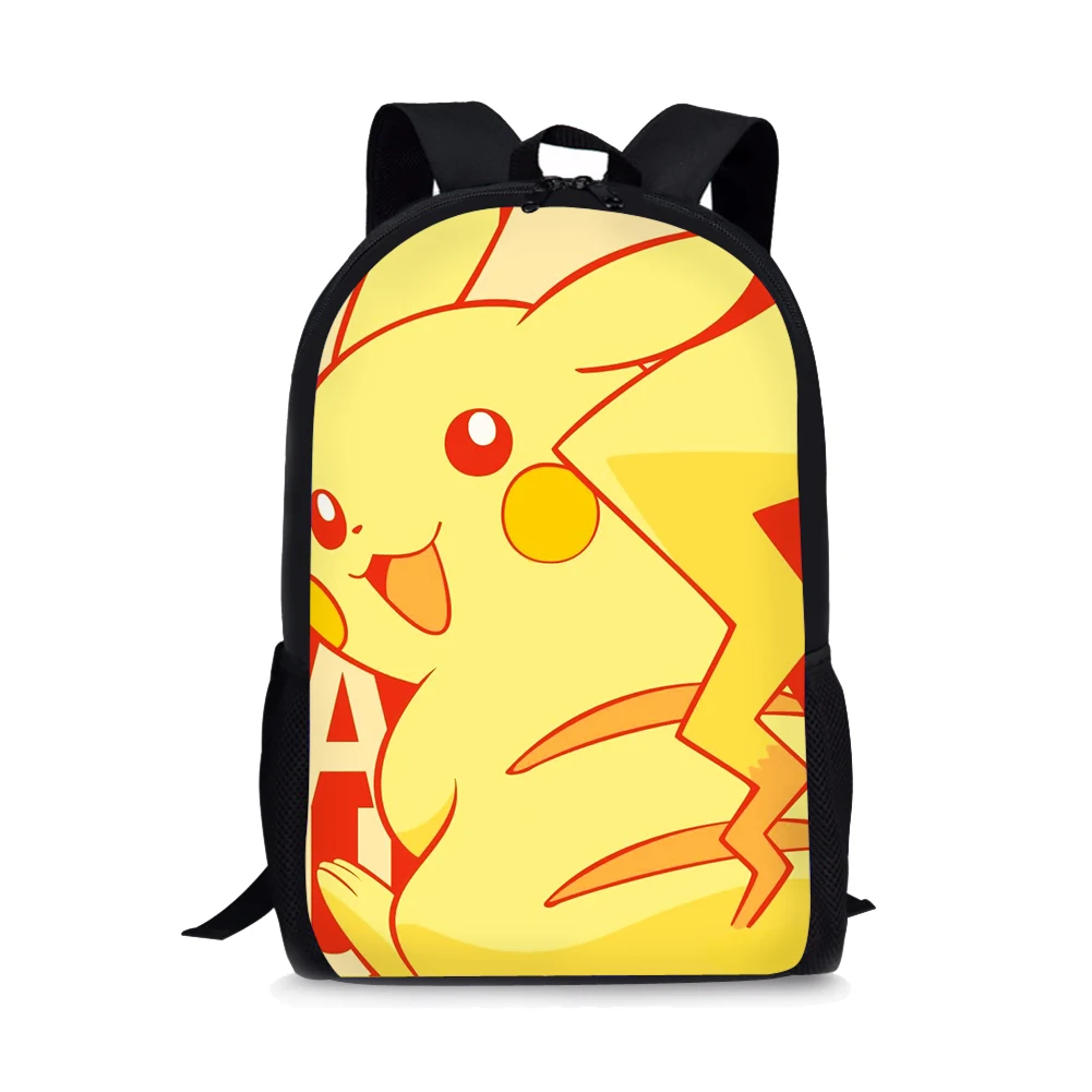 Pikachu Style Print New Large Schoolbag Student School Backpack Waterproof Bagpack Capacity Primary Book Bags