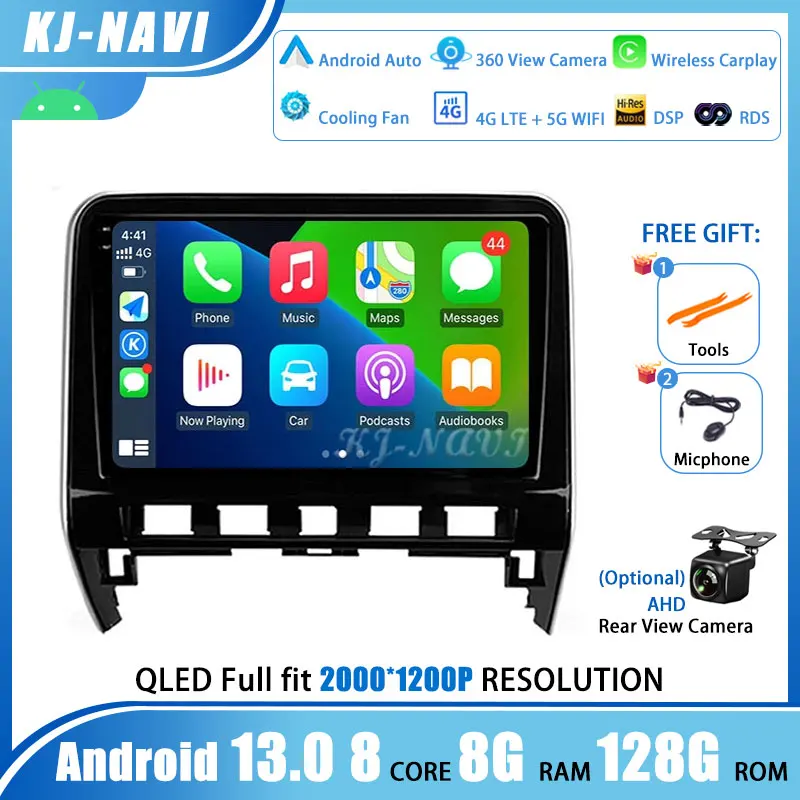 

Автомобильная Мультимедийная система на Android 13, с GPS Навигатором, видеоплеером, DVD, для Nissan сирена, 5 В, C27, 2016-2021, типоразмер 2 Din