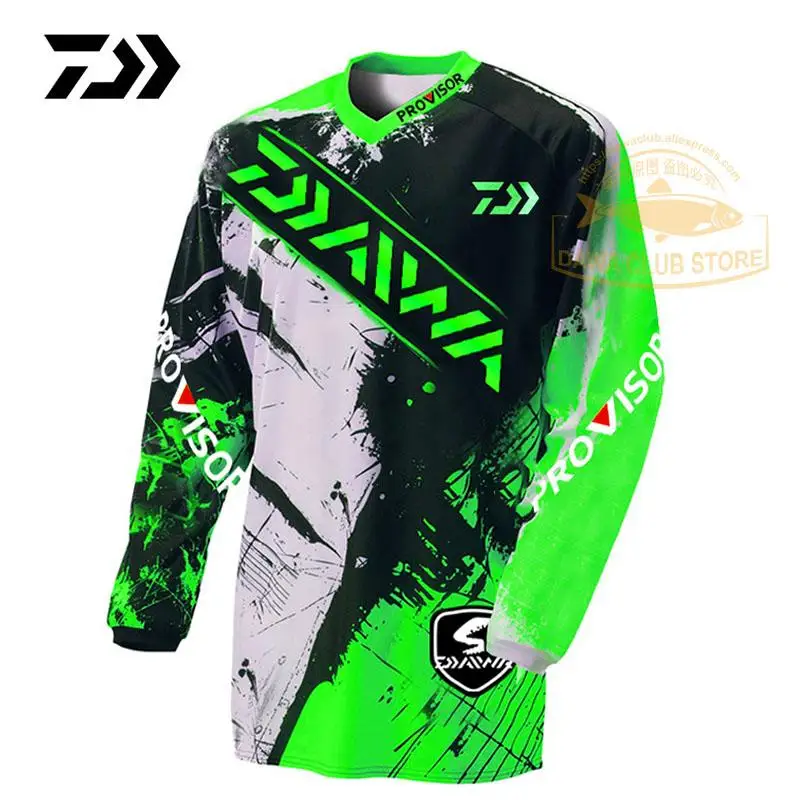 

2021 Daiwa одежда летняя спортивная футболка для рыбалки дышащая уличная дышащая футболка для бега с защитой от УФ-лучей для рыбалки велосипедн...