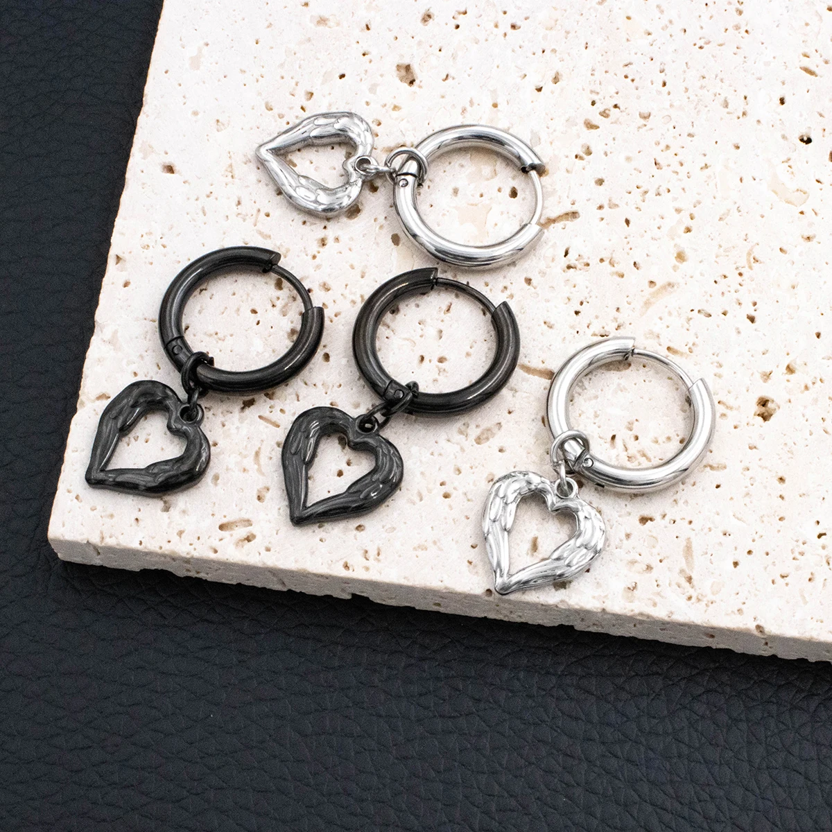 Серьги-гвоздики из нержавеющей стали в стиле панк для мужчин и женщин