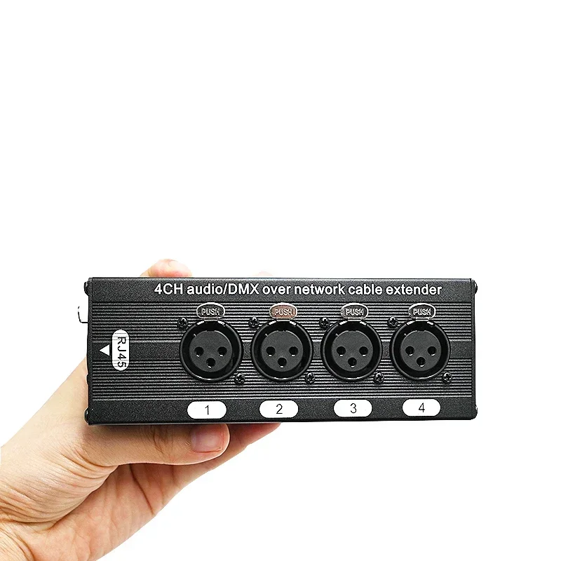 Фото XLR Audio Snake 4-канальный 3-контактный многосетевой выключатель для студии сценической записи, женский и мужской кабель, удлинитель сетевого сигнала №4