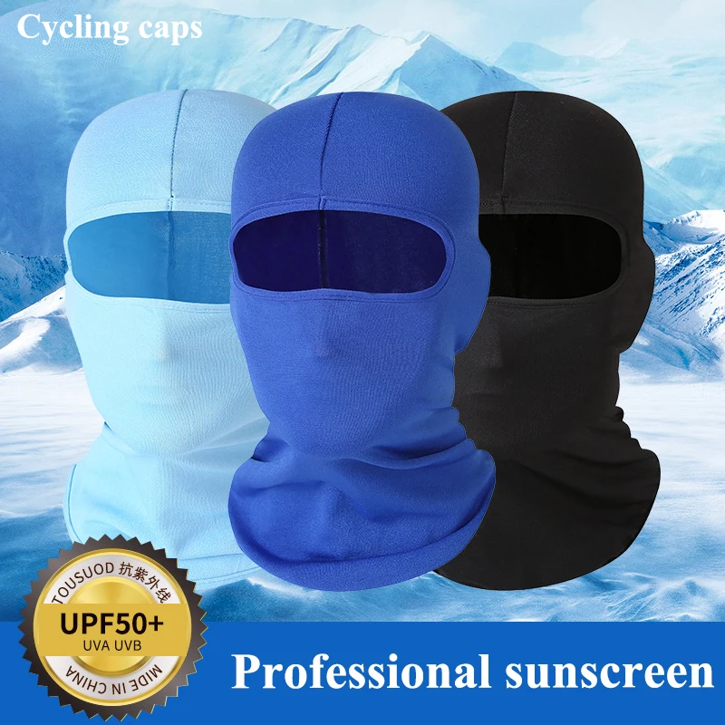 

New Men Cycling Caps Women Summer Mask Helmet Liner Full Face Hat Head sun protection For Men bike Outdoor Sport Hot Sale