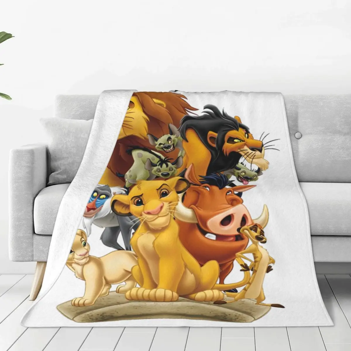 Одеяло с изображением Короля Льва дорожное фланелевое одеяло для улицы мягкое