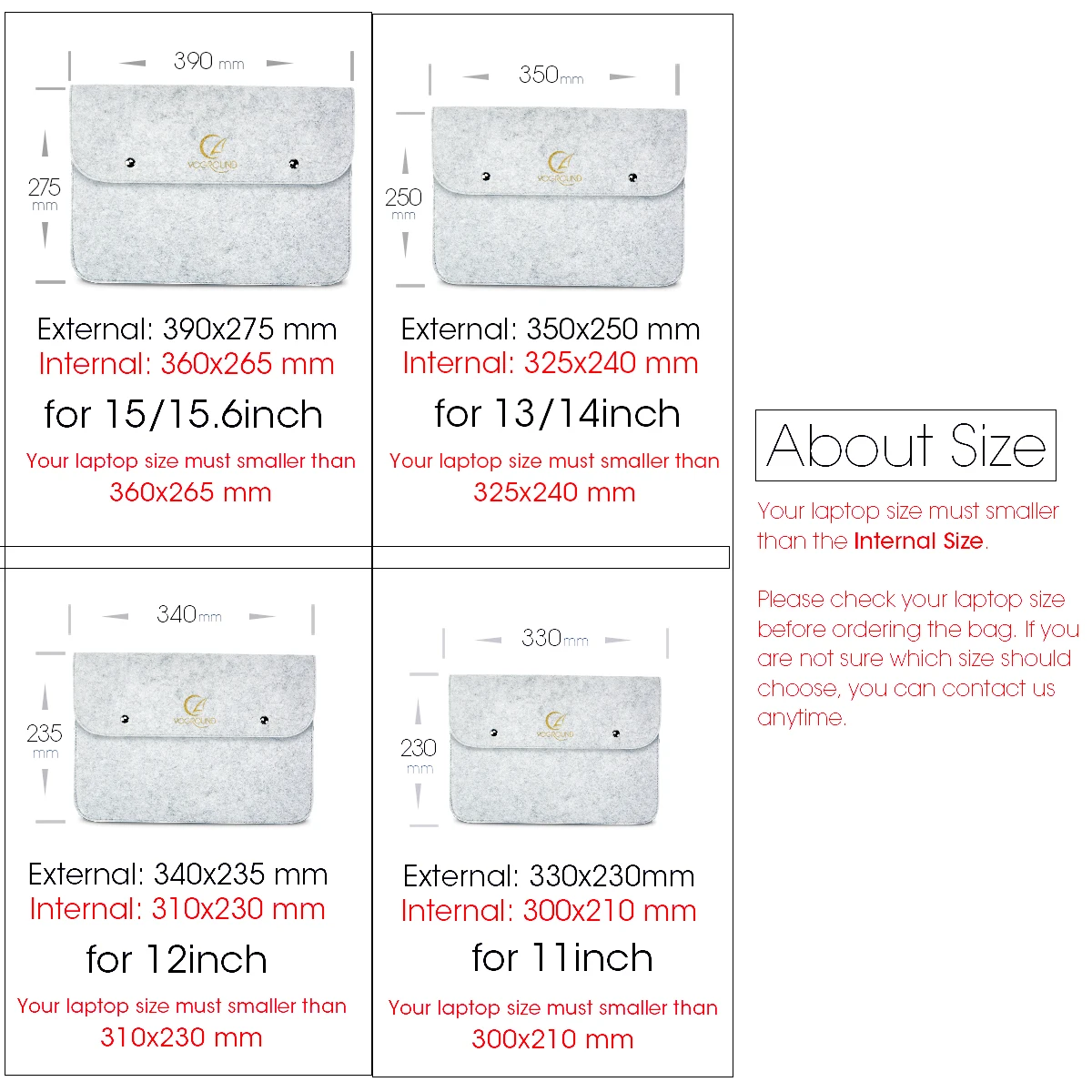 VOGROUND Пряжка для ноутбука войлочная сумка 11 12 13 14 15 дюймов Macbook Air Retina чехол HuaWei Hp