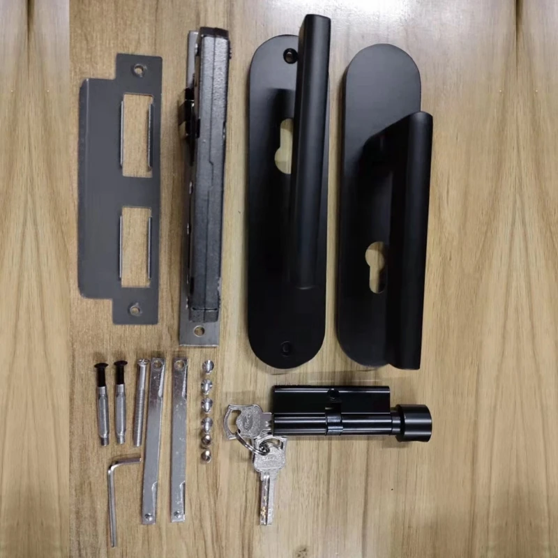 

Aluminium Alloy Door Handle Lever with Modern Contemporary Design For Bedroom Home Bathroom Privacy Household Products P15F