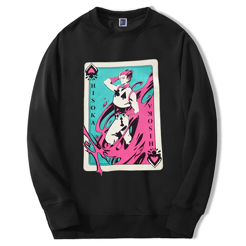 

Hunter X Hunter Sweatshirt Hoodies Men Japan Anime Killua Zoldyck Hisoka Streetwear Fleece Crewneck Hip Hop Sudaderas Sportswear