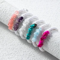 dainty adjustable weave chip bead chakra bracelet for women girls healing natural crystal cute bracelet wedding jewelry gifts