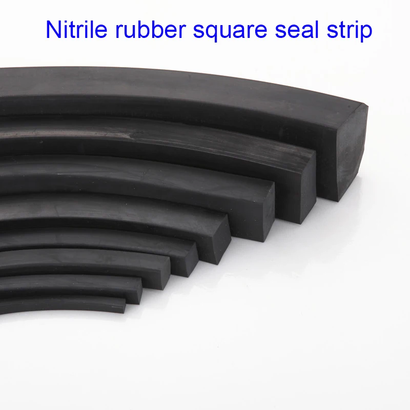 

Oblong 10 15 20 X 15 20 25 30 40mm Ship Cabinet Door Windor Machine Damper Slip Scratch Proof NBR Rubber Solid Seal Strip