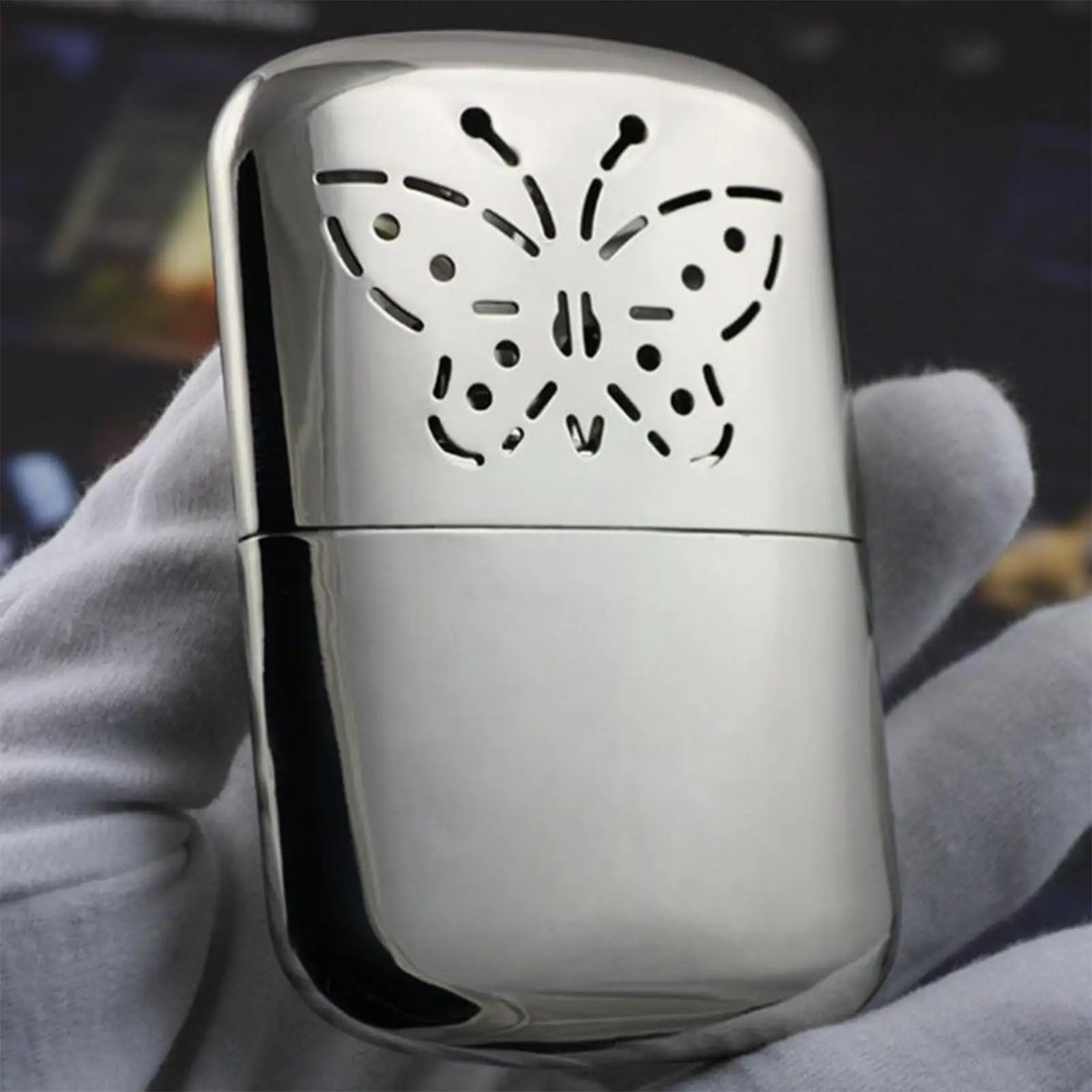 

Zinc Alloy Pocket Long-life Ultralight Hand Warmer Heater Small Warmer Pocket Indoor Outdoor Warmer Warmer Heat Y6z9