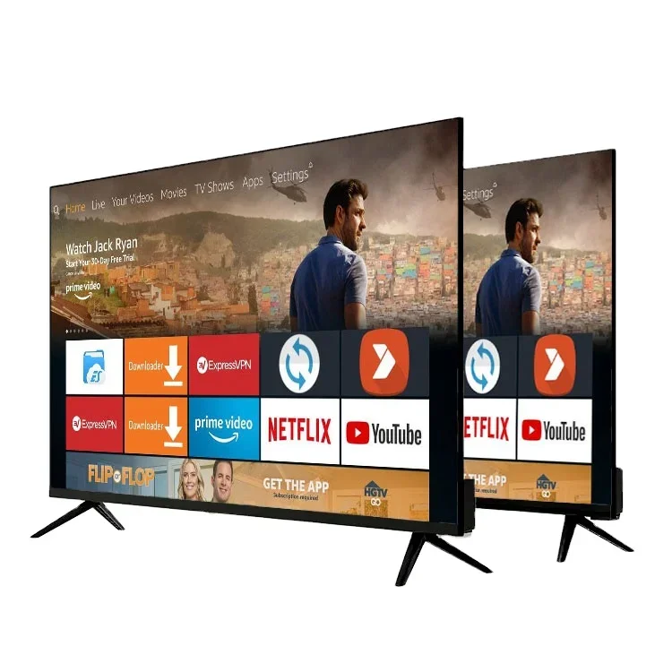 Принимаем индивидуальный логотип OEM 4K Smart TV 50 55 65 75 85 дюймов неразрушимый