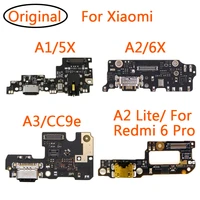original for xiaomi mi a1 a2 lite a3 5x 6x cc9e for redmi 6 pro usb charging connector dock port flex cable board