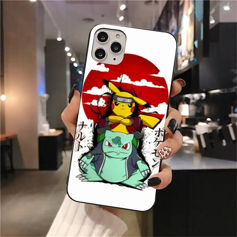Милый чехол для телефона с покемоном Пикачу пика iphone 13 12 11 Pro Mini XS Max 8 7 Plus X SE 2020 XR -