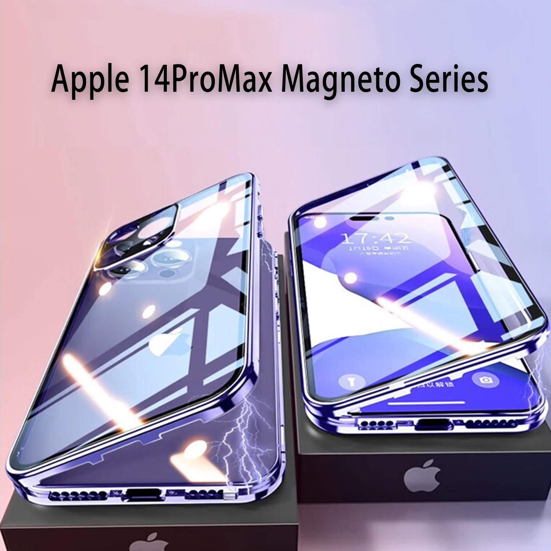 

Магнитные очки Apple 14/12/13pro MAX, Металлическая магнитная защита от падения, подходят для двухсторонних очков с пряжкой