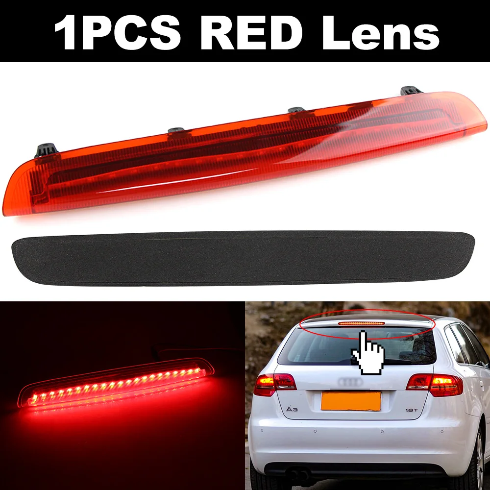 

1 шт. светодиодный 3-й стоп-сигнал высокого уровня, стоп-сигнал, автомобильные аксессуары 2004-2012 для Audi A3 S3 RS3 OEM: 8P 4945097 C, 8P4 945 097 C