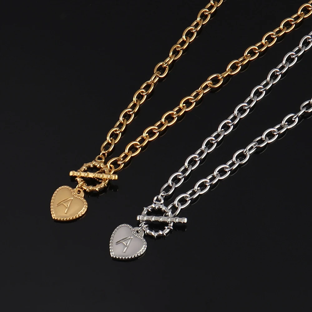 

New Fashion Stainless Steel Necklaces For Women Necklace Letter Necklace Initials Chain Necklace Couple Party Jewelry Gift